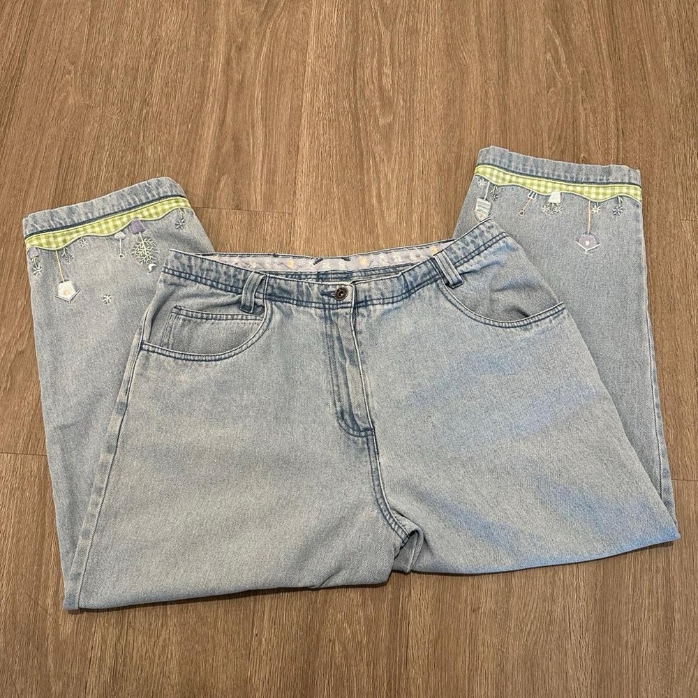 Vintage Christopher & Banks Embroidered
Jeans